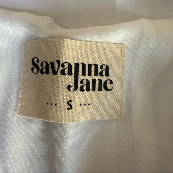 Savanna Jane Blue Multicolor Embroidered Boho Mini Dress Womens Small Sleeveless - Picture 4 of 8